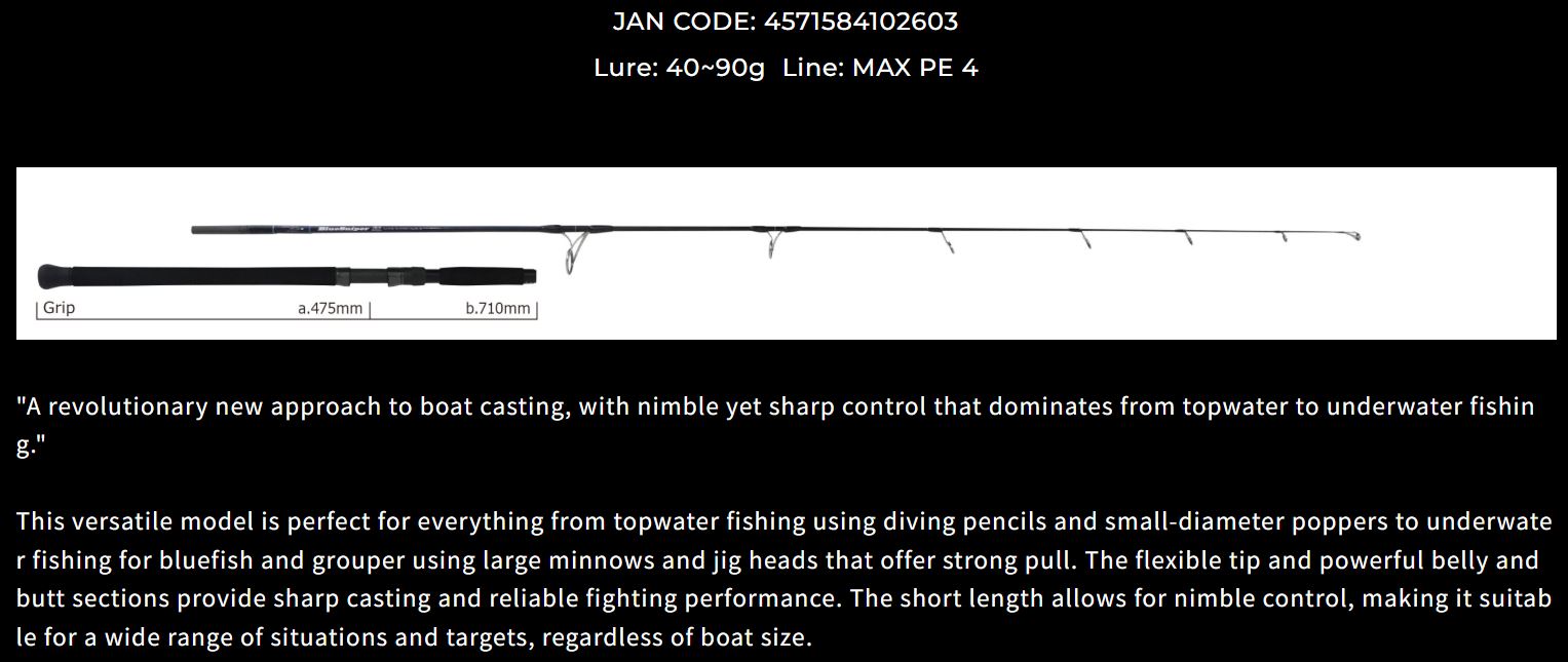 Sale Yamaga Rod Spinning Boat Casting Model Blue Sniper Boat 76/4 RGD (2603